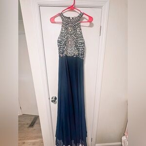ASOS Navy blue evening gown